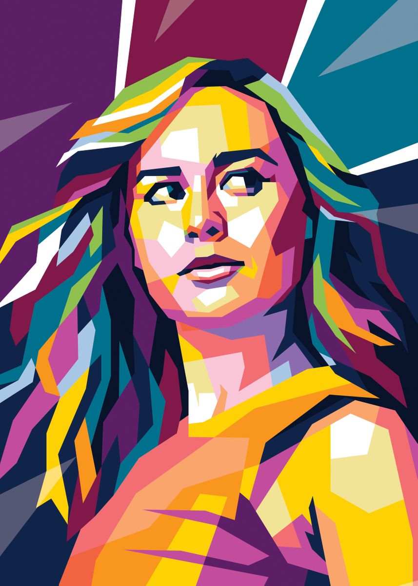 'pretty brie larson' Poster, picture, metal print, paint by Roseed ...