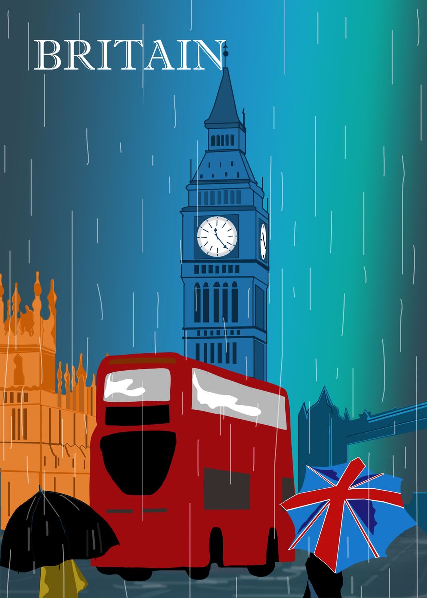 'Britain' Poster by Nandita Basu | Displate