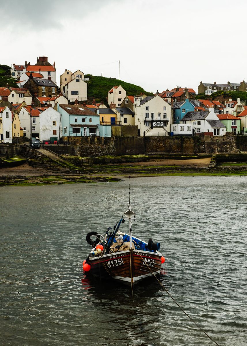 'A Boat in Staithes' Poster by Eliza Donovan | Displate