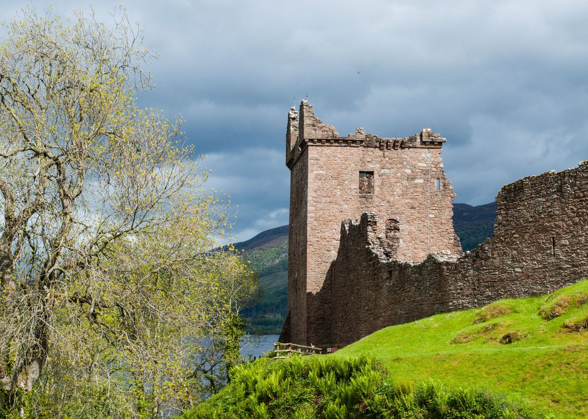 'Urquhart Castle Scotland' Poster by Eliza Donovan | Displate