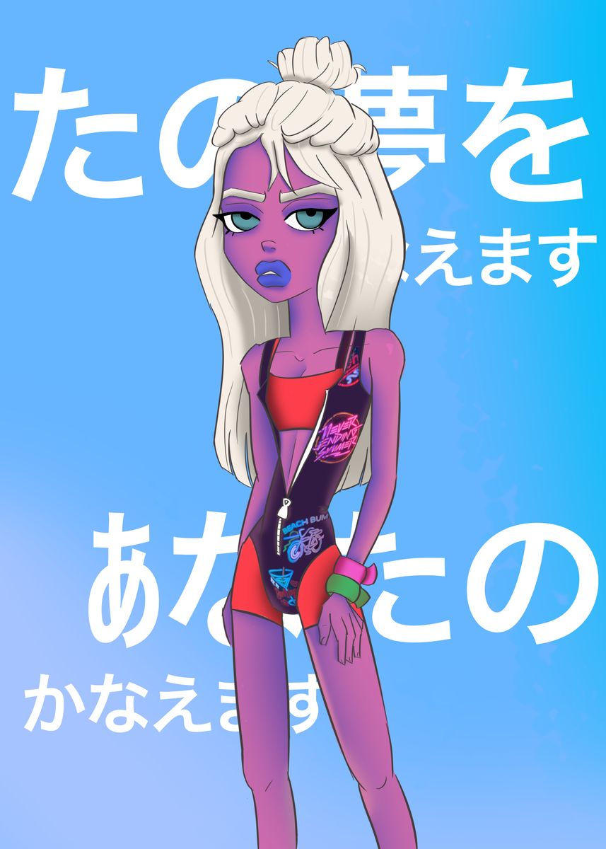 'Dreams Come True' Poster, picture, metal print, paint by Vanessa Landin Displate