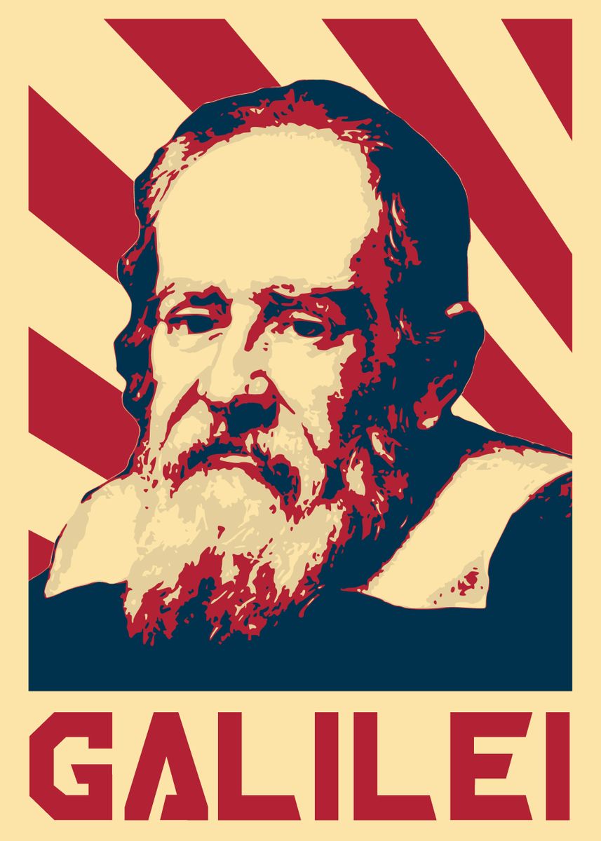 'Galileo Galilei Propaganda' Poster by Filip Hellman | Displate