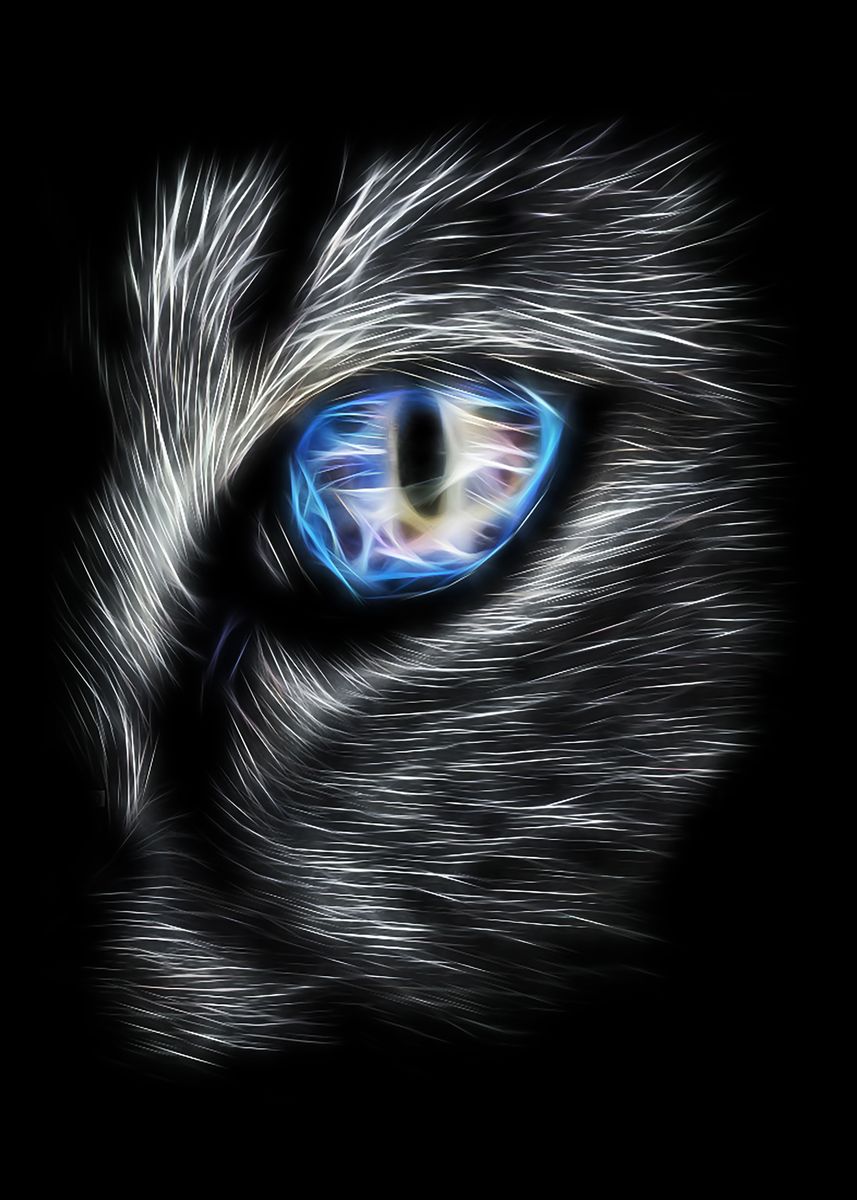 'Cat Eye' Poster by Sebastian Kornacki | Displate