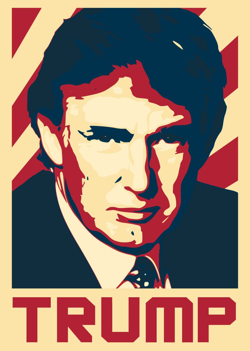 'Donald Trump Propaganda' Poster by Filip Hellman | Displate