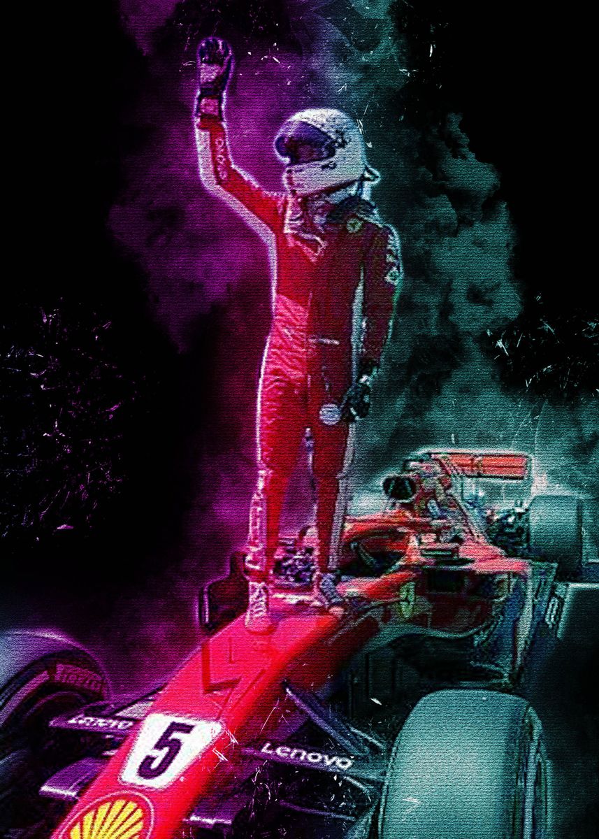 'Sebastian Vettel ' Poster by Muhammad Irsan | Displate