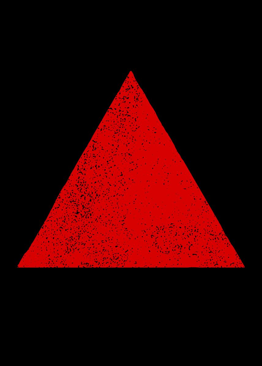 'Red Triangle' Poster by Boris Rajic | Displate