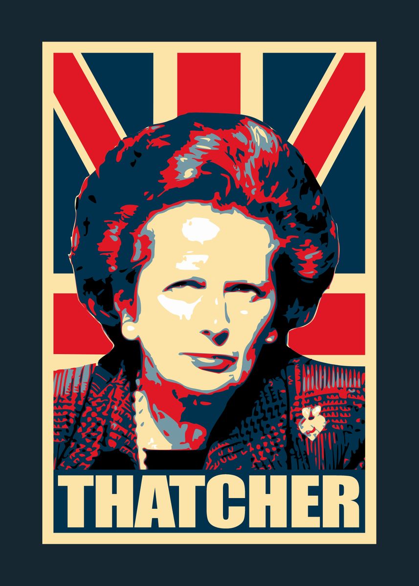 'Margaret Thatcher' Poster, picture, metal print, paint by Filip ...