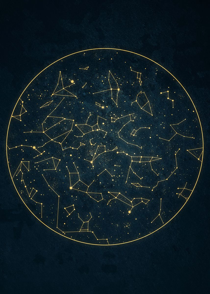 'Constellations' Poster, Picture, Metal Print, Paint By MCAshe Art ...