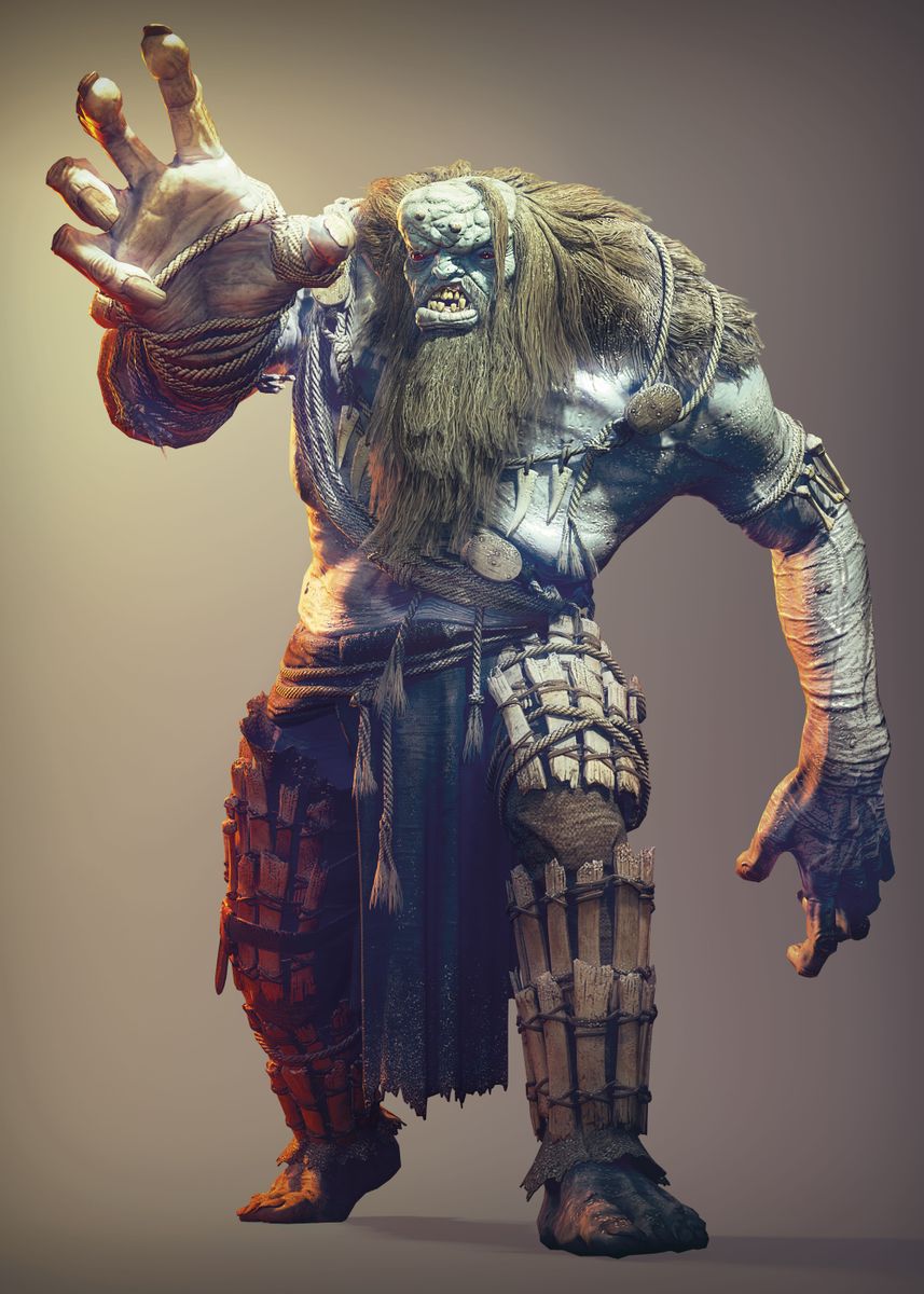 'Ice Giant' Poster, picture, metal print, paint by Witcher 3 | Displate
