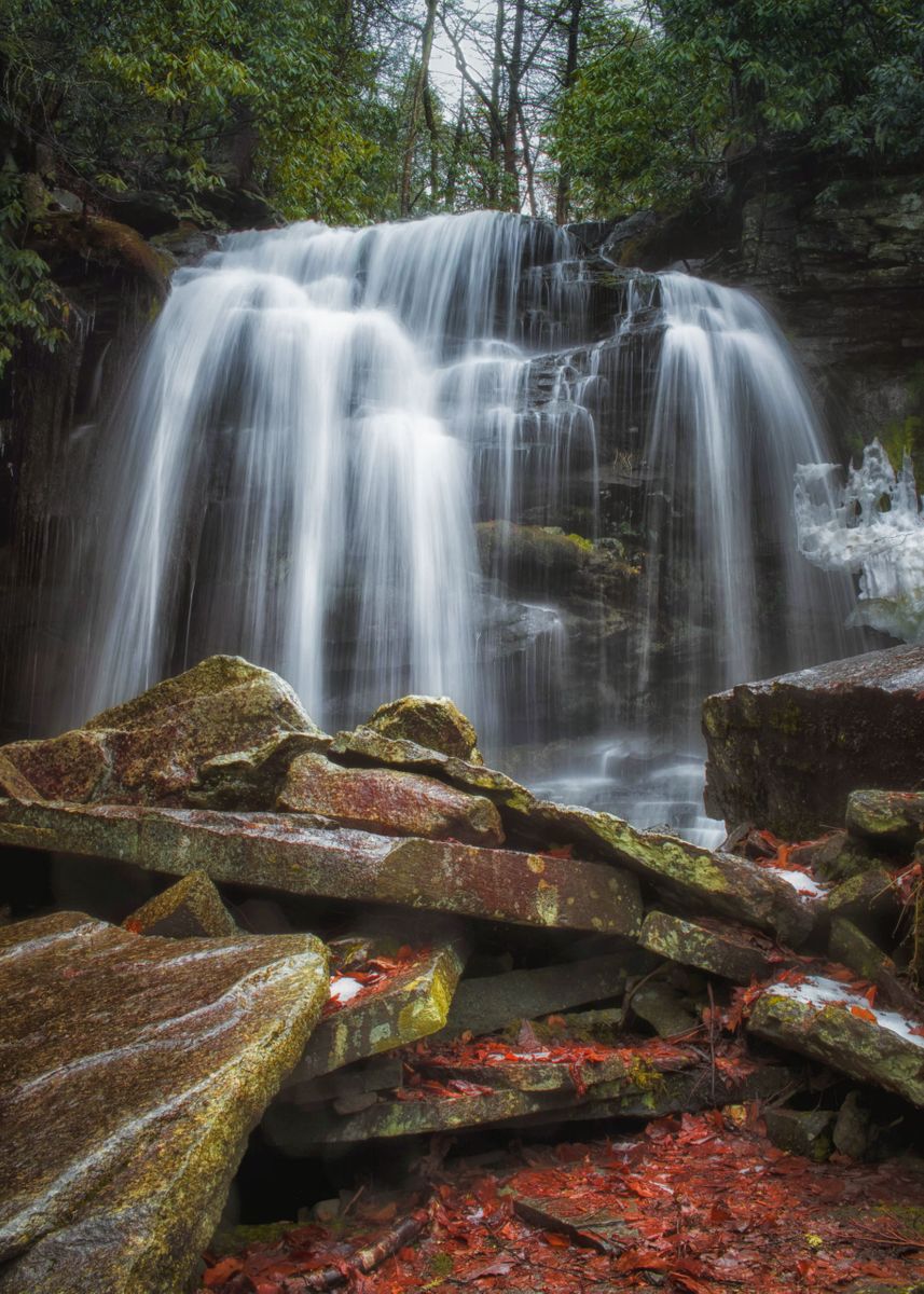 ‘Mullet Falls Waterfall NY’ Poster by Amanda L | Displate