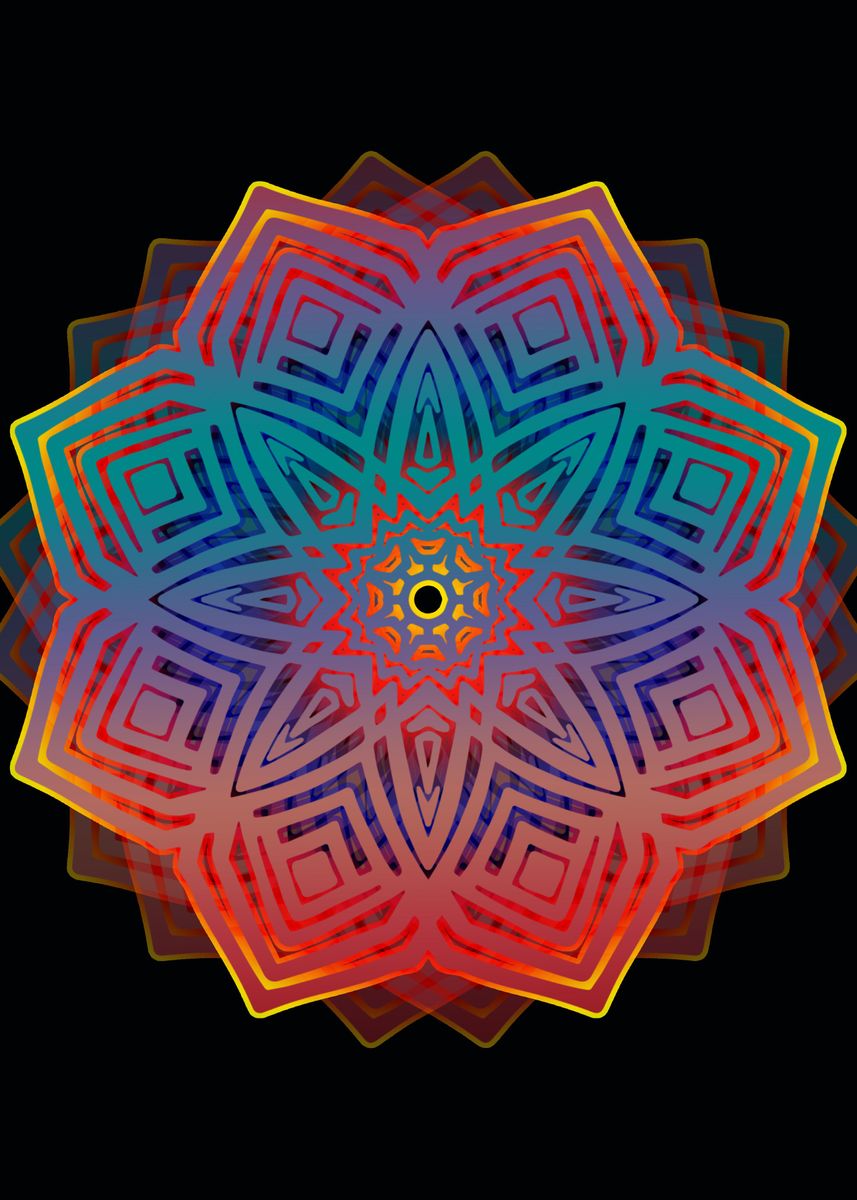 'Archaic Mandala' Poster by Yoshith K Displate