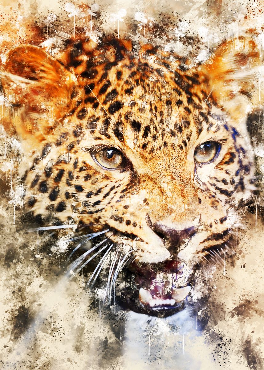 'Leopard 2' Poster by VM Designs | Displate