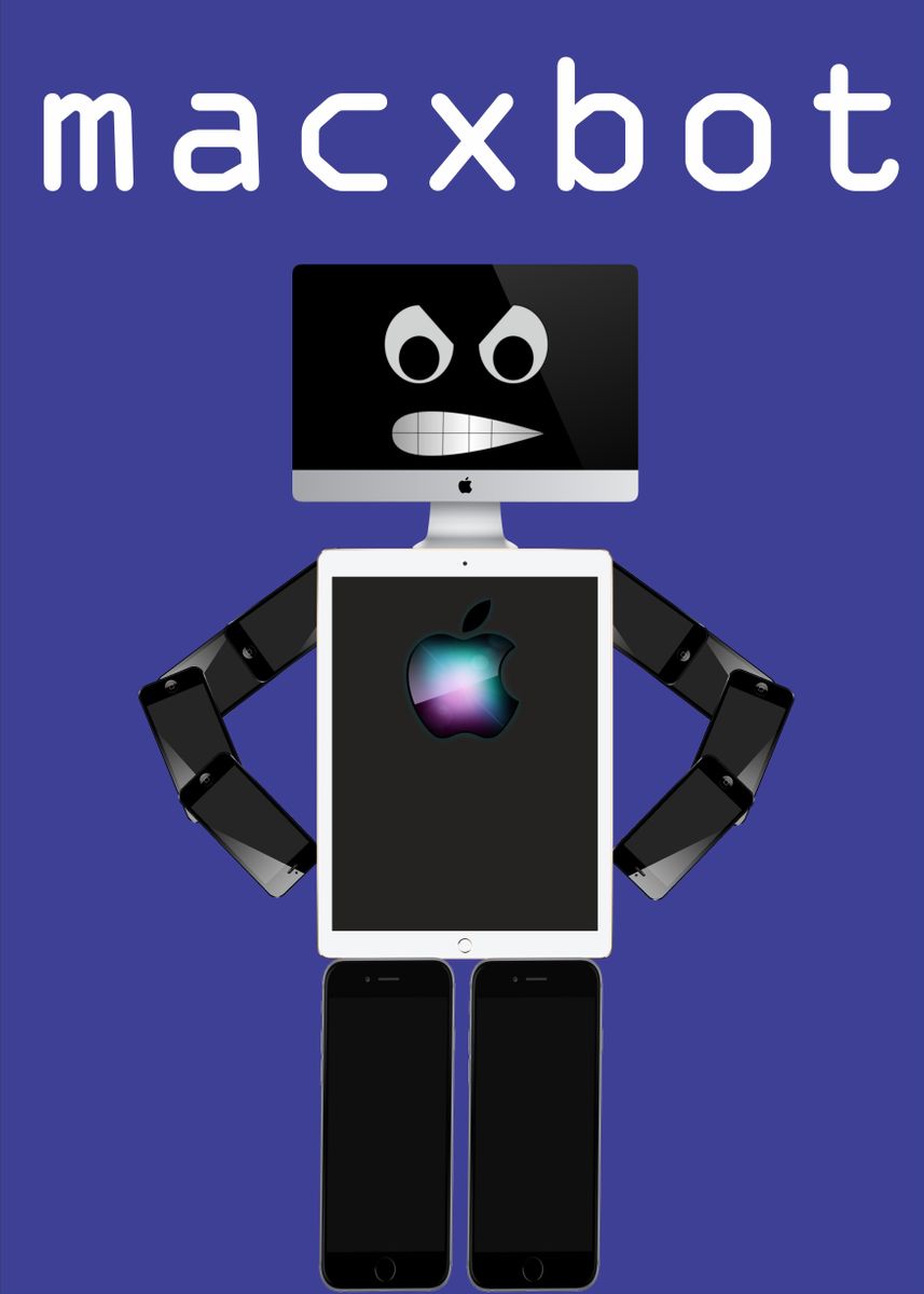 'macxbot' Poster, picture, metal print, paint by malith laknath | Displate