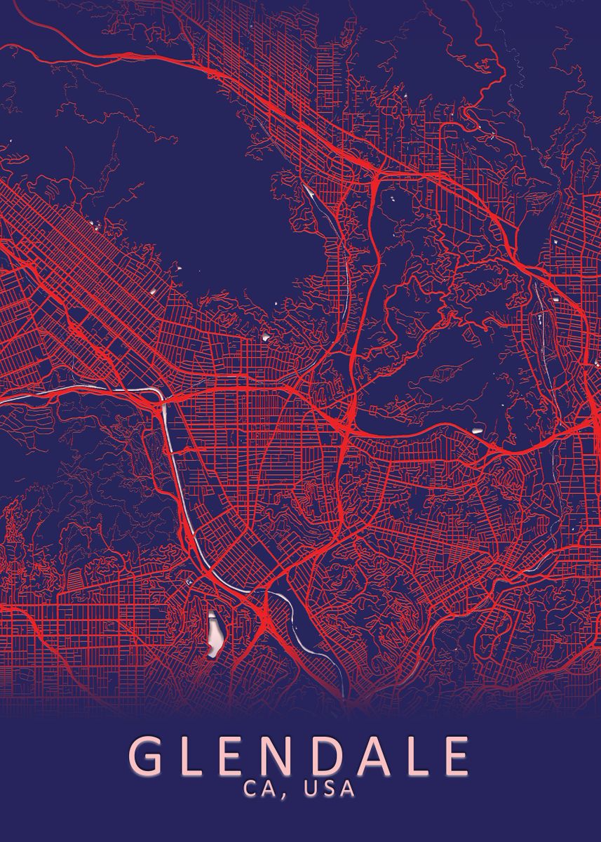 Glendale CA USA City Map Poster Picture Metal Print Paint By City   E07dd680bc0fae75fa2916f5faea8484 Bf8a394da6b663df5d0acd17dc04d7b5 