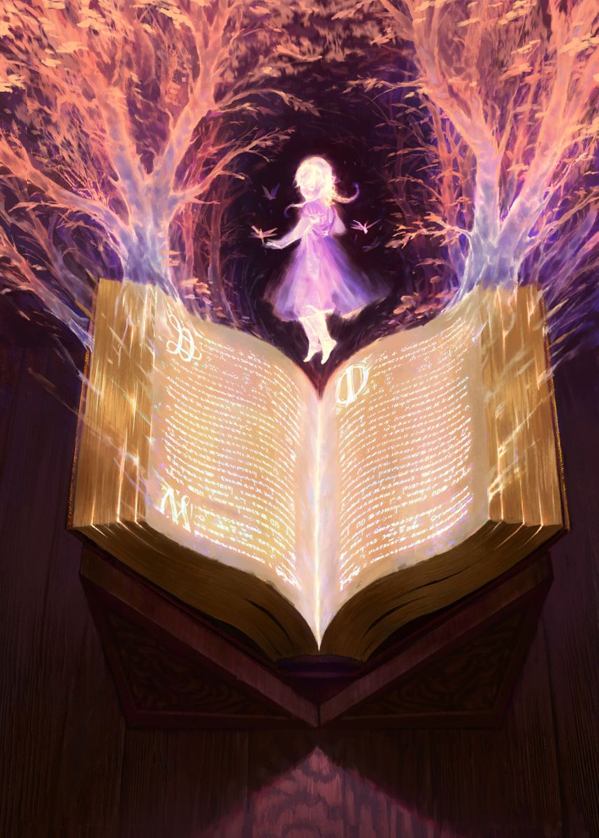 'Land of a Thousand Fables' Poster, picture, metal print, paint by