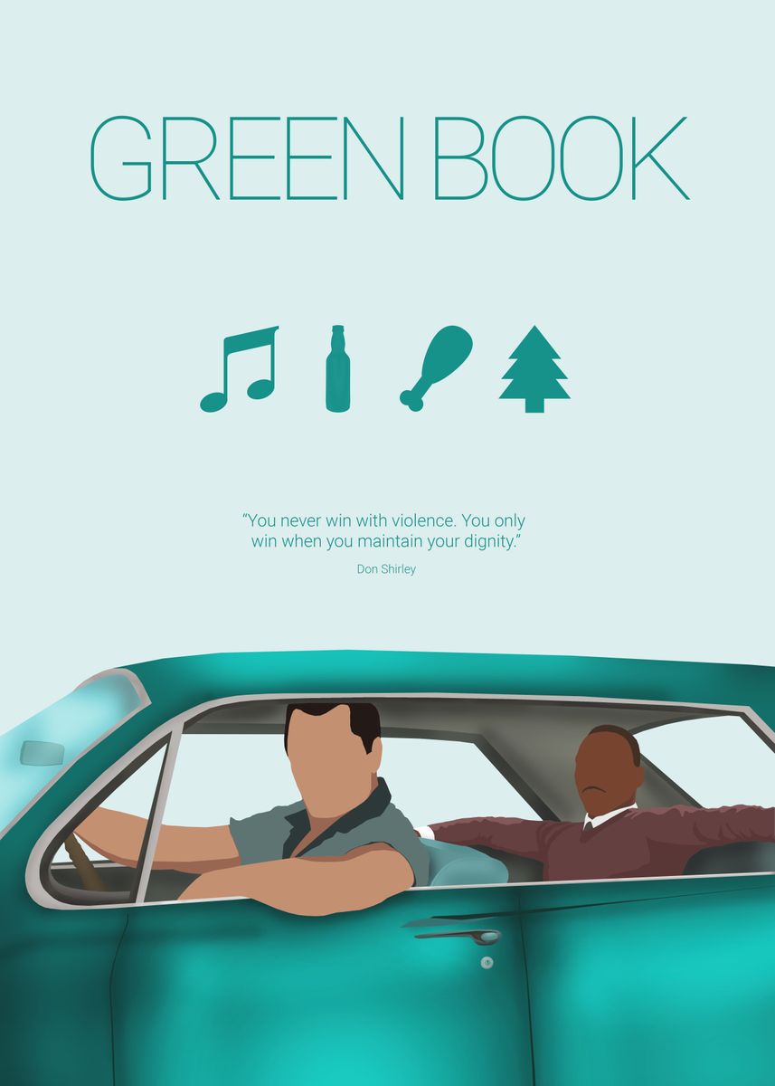 Green Book Minimal Movie Poster By Hdmi 2k Displate