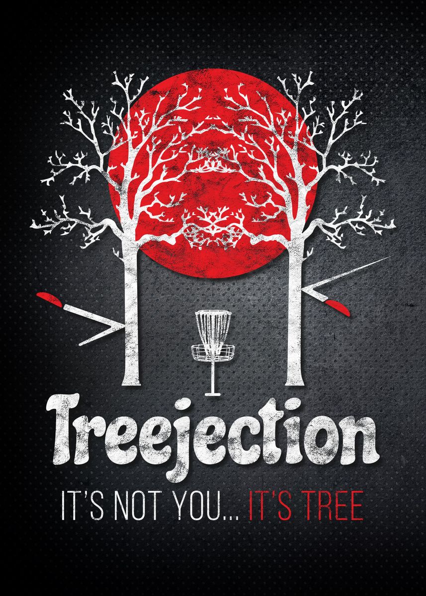 Treejection Disc Golf' Poster by Smiling Nerd | Displate