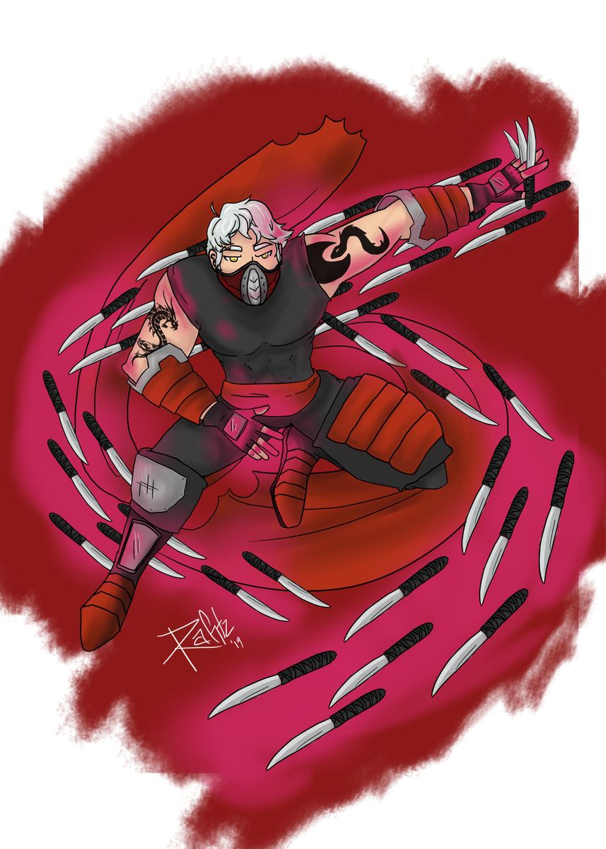 'Zen Blade' Poster, picture, metal print, paint by R Gutiérrez Displate