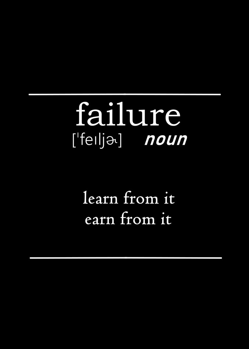 'failure' Poster, picture, metal print, paint by BLVCK BLEACH | Displate
