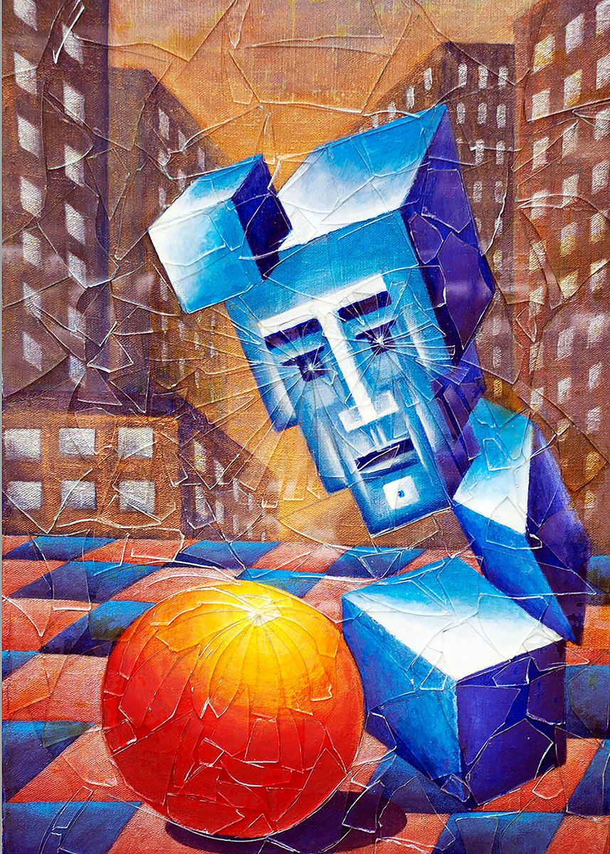 ' The square of the circle' Poster, picture, metal print, paint by Олег ...