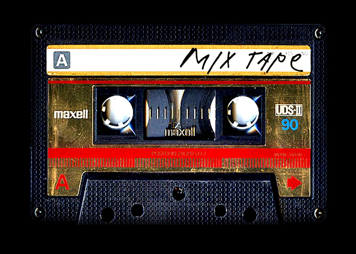 'Retro cassette mix tape' Poster by Lugu Poerawidjaja | Displate