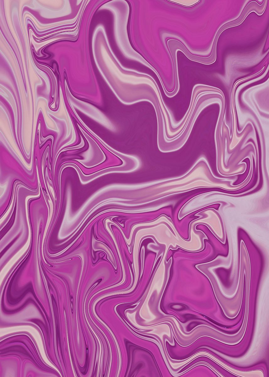 'Liquid pink and purple' Poster by Bas Perapong | Displate