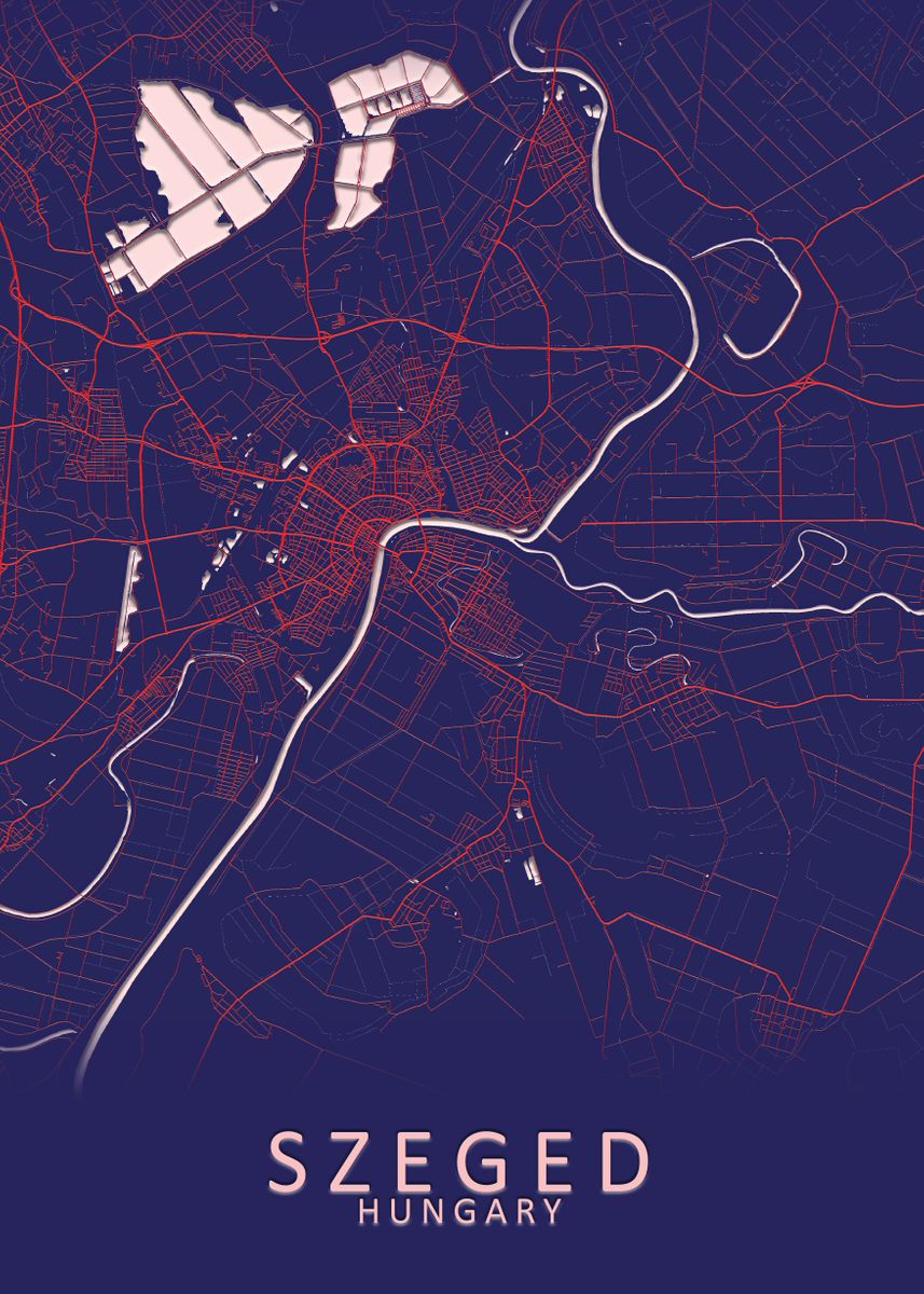 szeged tourist map