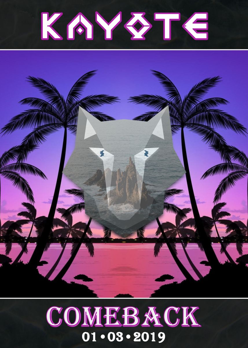 'KAYOTE Comeback' Poster by Marc van der Lee Displate