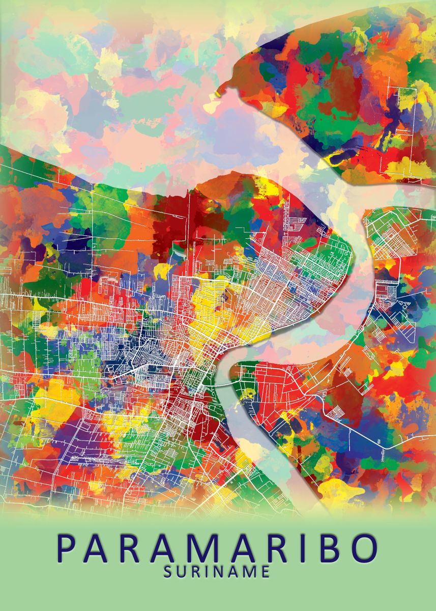 Paramaribo Suriname World Map