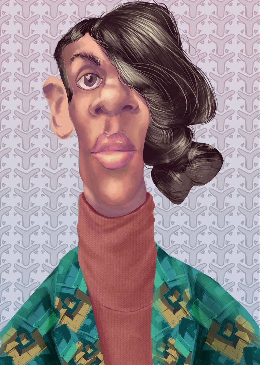 'Stromae caricature' Poster, picture, metal print, paint by bkar94 ...