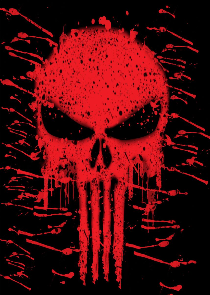 'Bloody skull' Poster, picture, metal print, paint by Digital Space ...