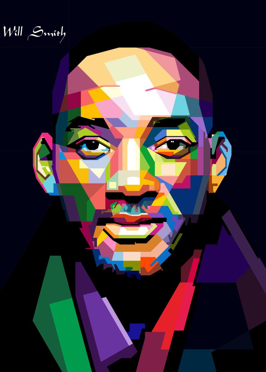 'Will Smith' Poster, picture, metal print, paint by Hari Mulyana | Displate