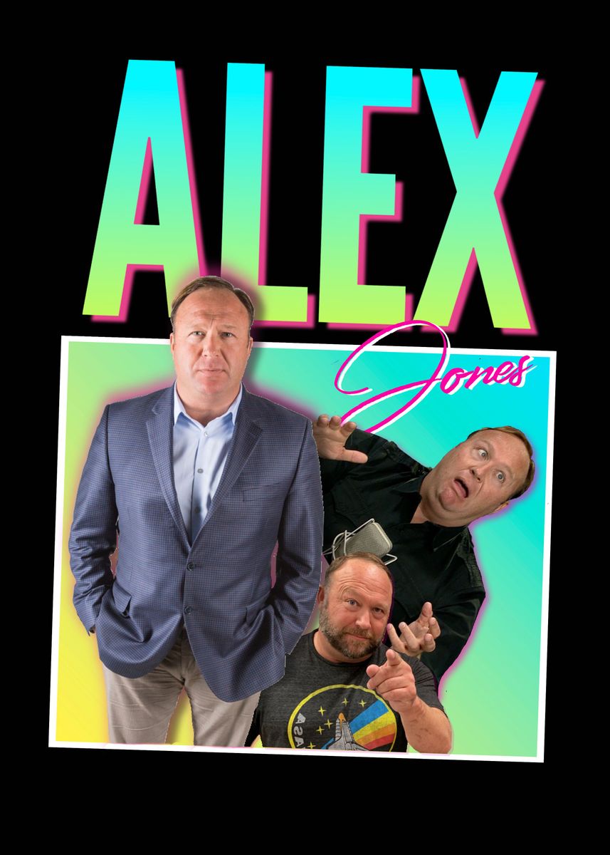 'Alex Jones 90s Meme ' Poster by A Memer Displate