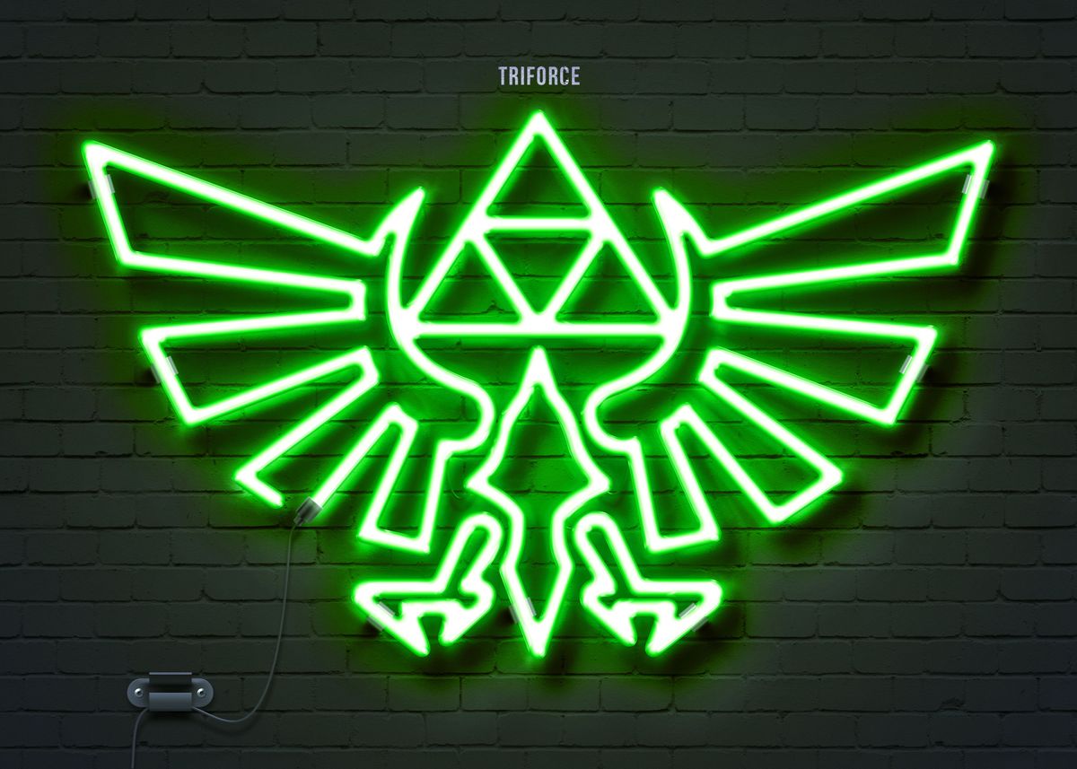 triforce neon sign