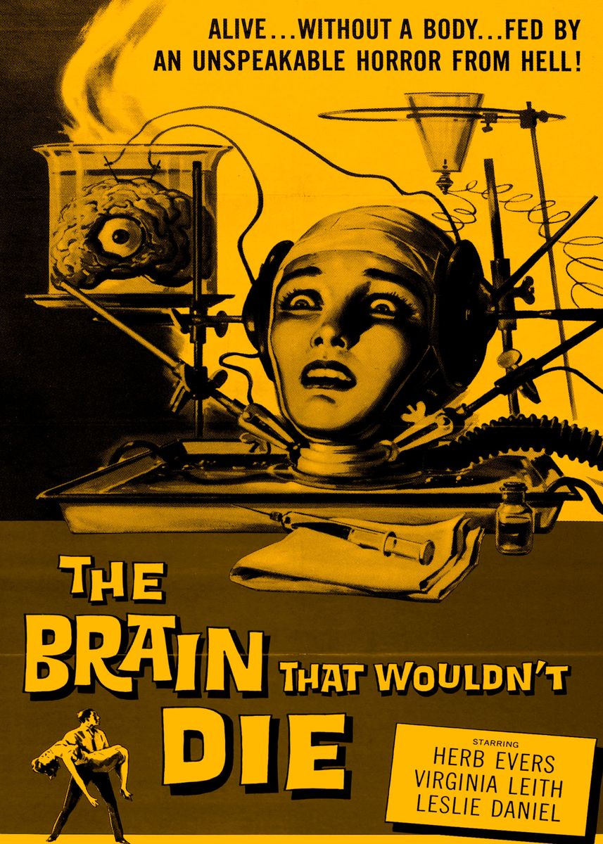 The Brain that wouldn't die Poster