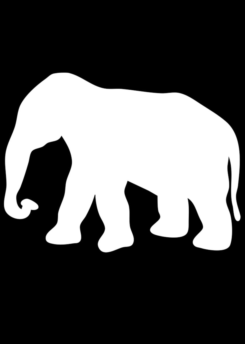 'White elephant' Poster, picture, metal print, paint by Oleksandr