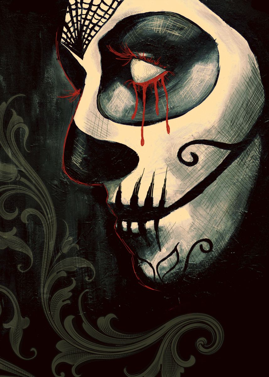 'Sugar Skull' Poster by Lillix Art  | Displate