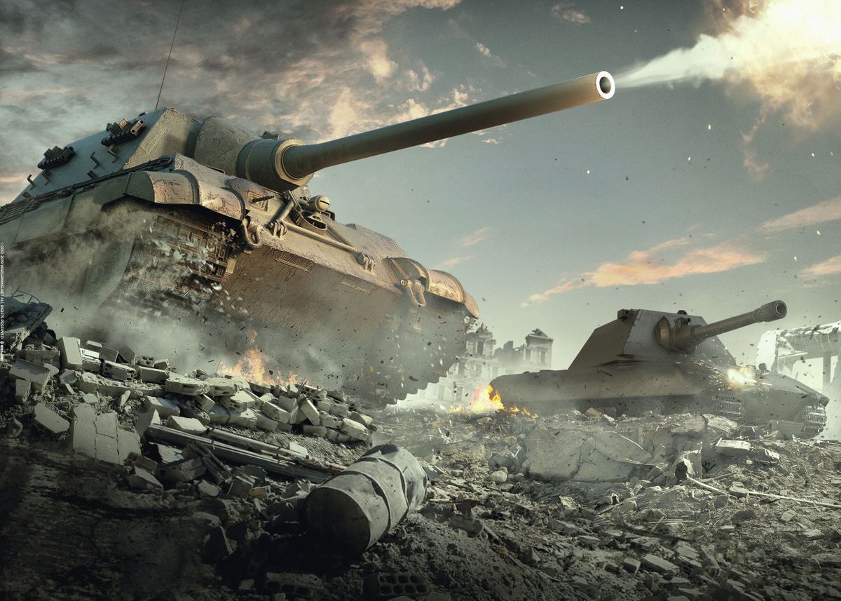 møbel Rough sleep Forbindelse Jagdtiger' Poster by World of Tanks | Displate