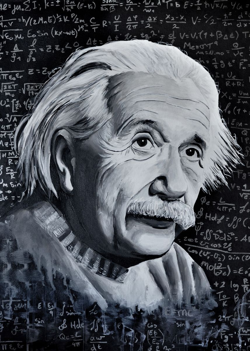 'einstein' Poster, Picture, Metal Print, Paint By Lillix Art 