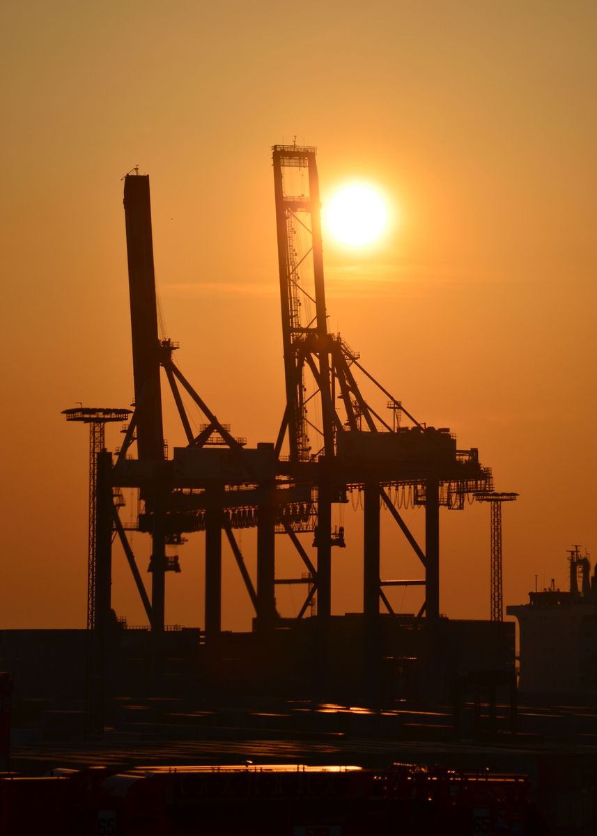 'Industry Sunset' Poster by Eplemost | Displate