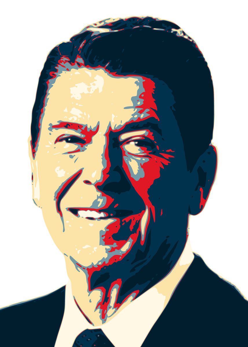 'Ronald Reagan' Poster by Filip Hellman | Displate