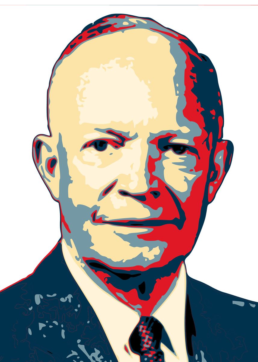 'Dwight D Eisenhower' Poster, picture, metal print, paint by Filip ...