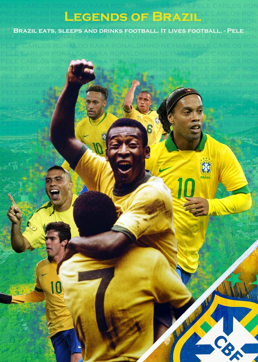 Brasil Soccer Flag Team Brazil Support Gift Sticker for Sale by  NUMAcreations