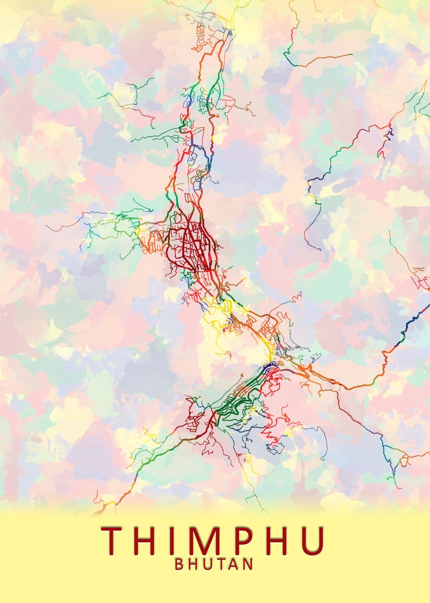 Thimphu Bhutan City Map Poster By City Map Art Prints Displate   3d2d204163e57b1dfafec46920a6f048 25a63b1da85e42588e42ab438f234b47 