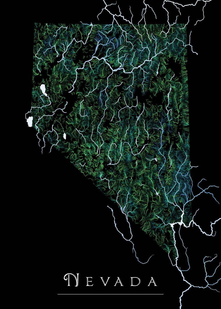 'Nevada Flow State' Poster by Soula Studios | Displate