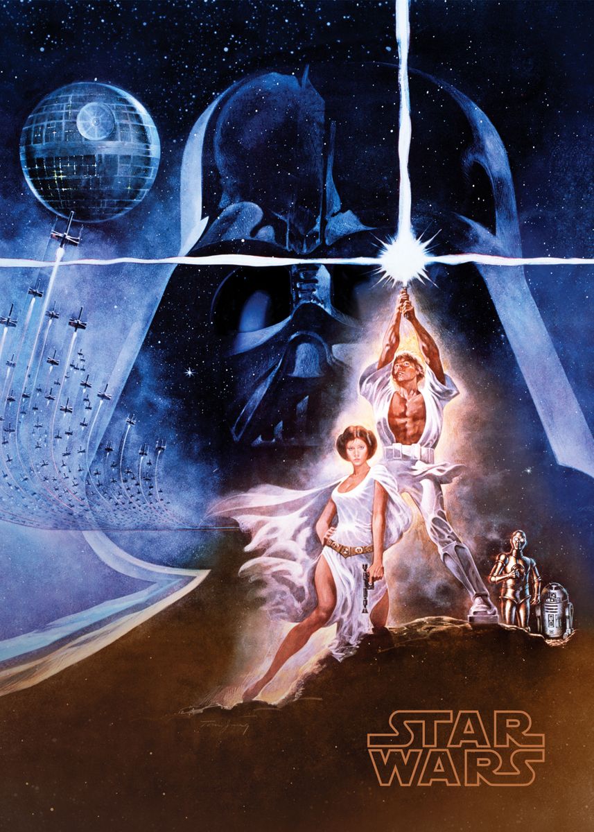 uitblinken gekruld Tomaat A New Hope' Poster by Star Wars | Displate