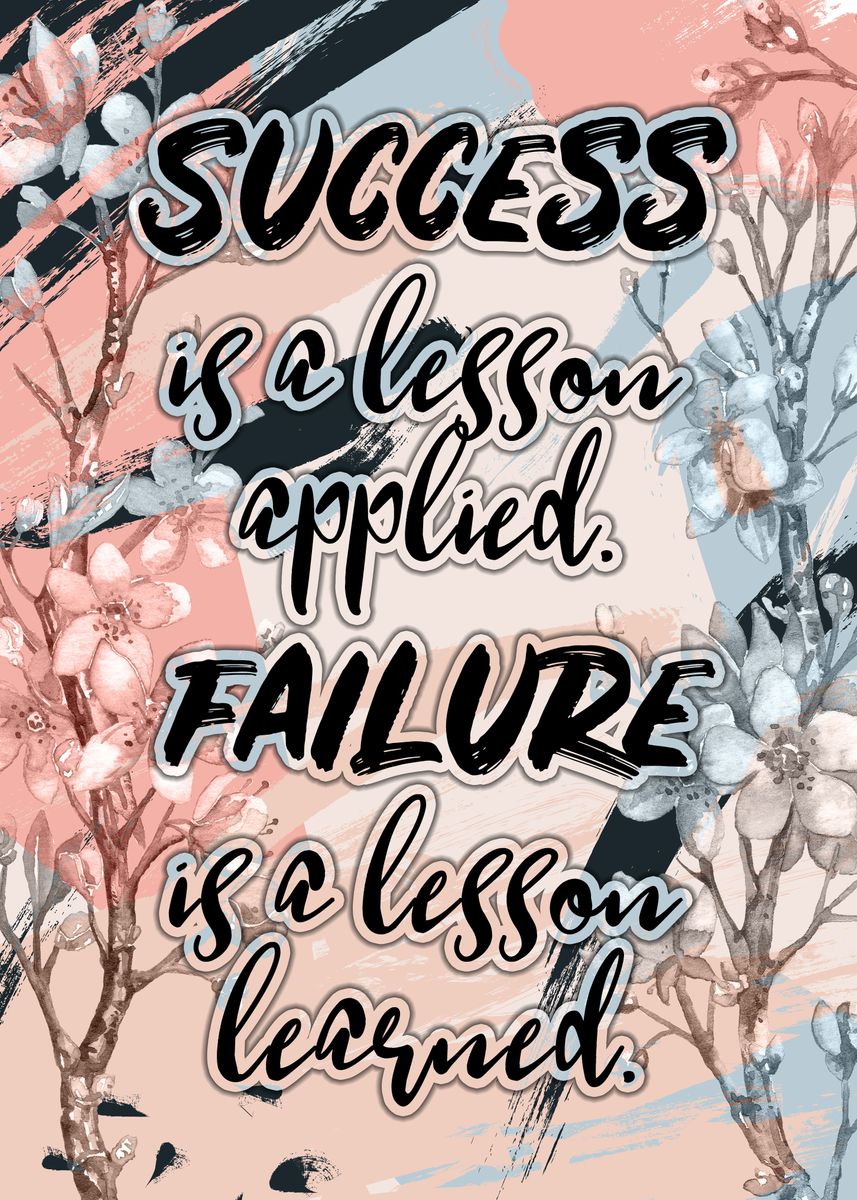 'Success And Failure' Poster, Picture, Metal Print, Paint By Yves ...