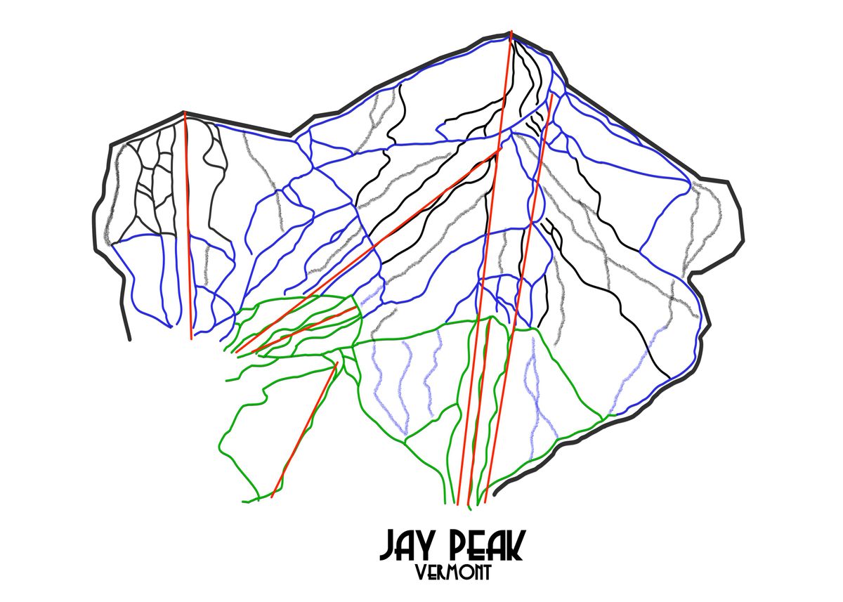 39 Jay Peak Trail Map 39 Poster by - 72405d42dff0bae152a5bffd96143ba9 Bac172d47d37a8879deff1d3ced21ea1 