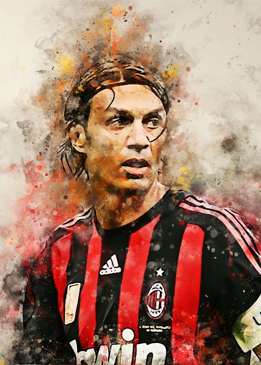 'Paolo Maldini ' Poster, picture, metal print, paint by Muhammad Irsan ...