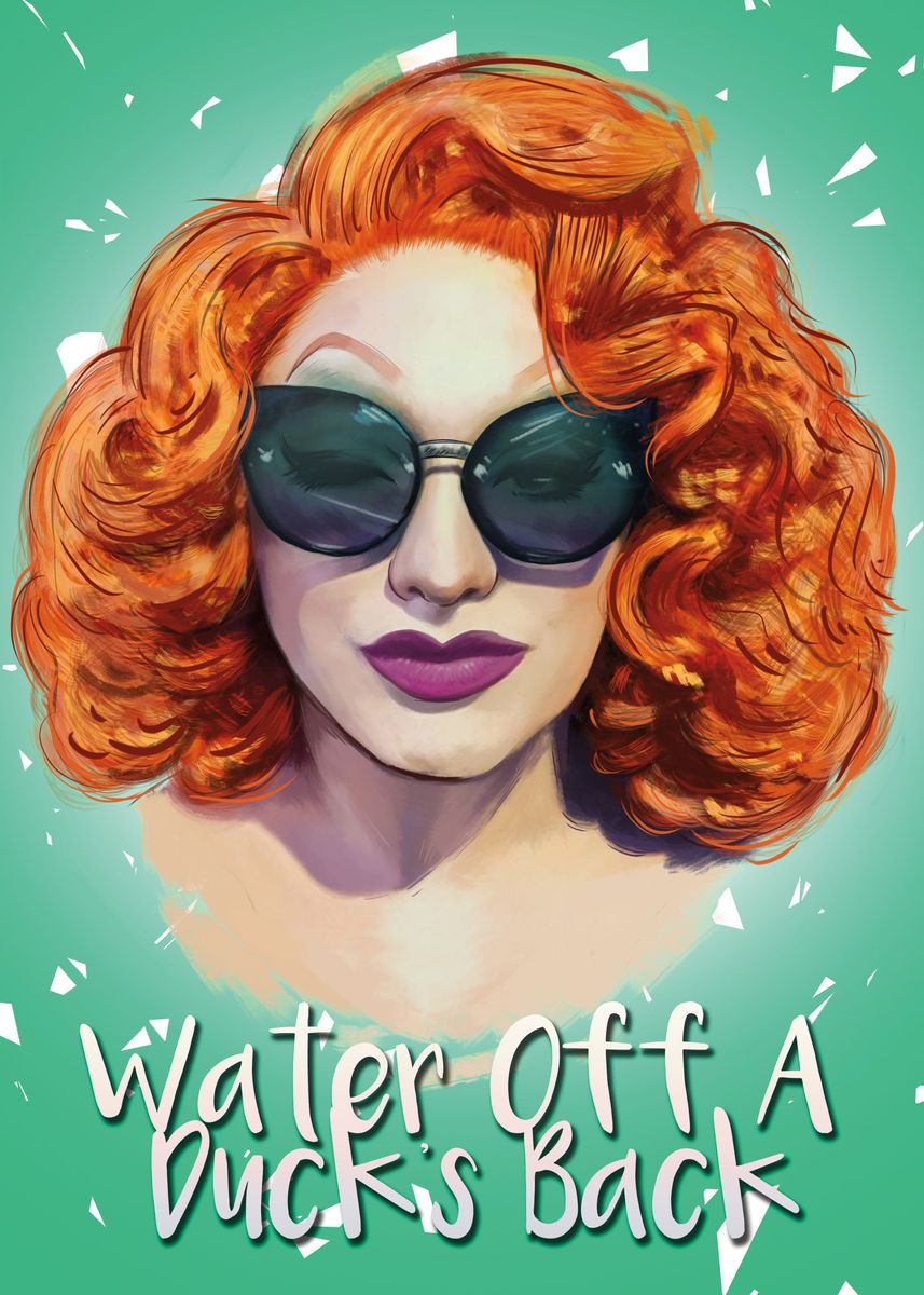 'Jinkx Monsoon ' Poster, picture, metal print, paint by Liam Shaw ...